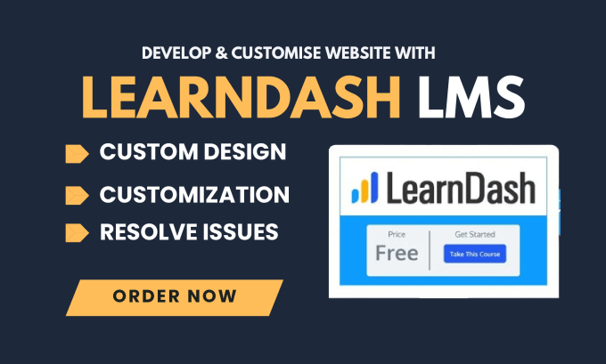 Bestseller - develop and customize wordpress website with learndash lms