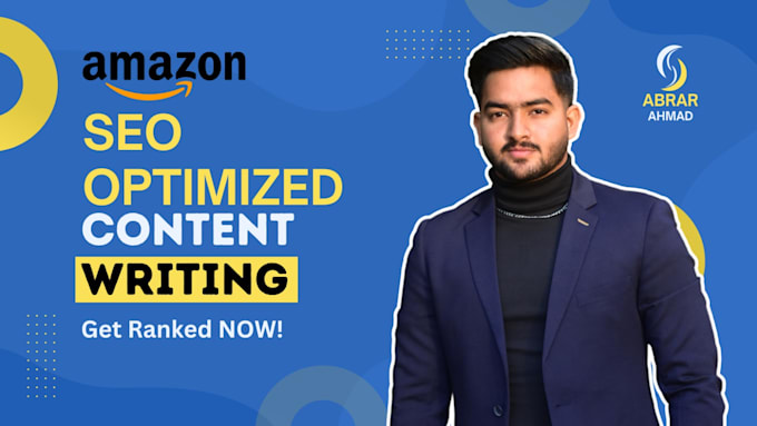 Gig Preview - Seo amazon listing content writing with high converting amazon keywords