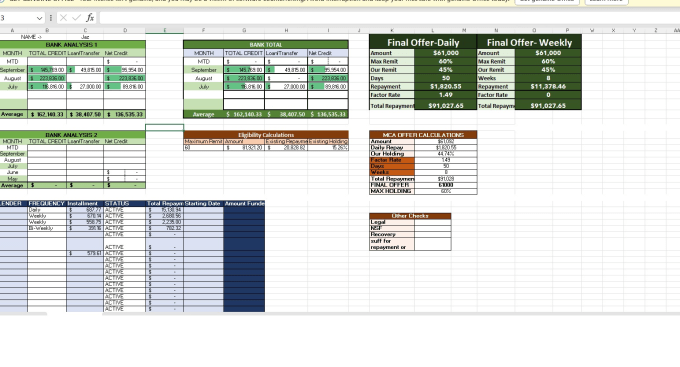 Gig Preview - Do mca pricing, scrubbing work and data analytics for any company