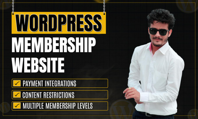 Gig Preview - Develop wordpress membership website, lms website