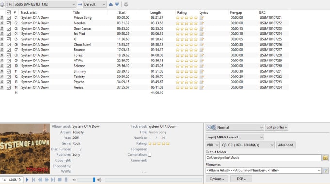 Gig Preview - Add metadata tags and cover art to your songs