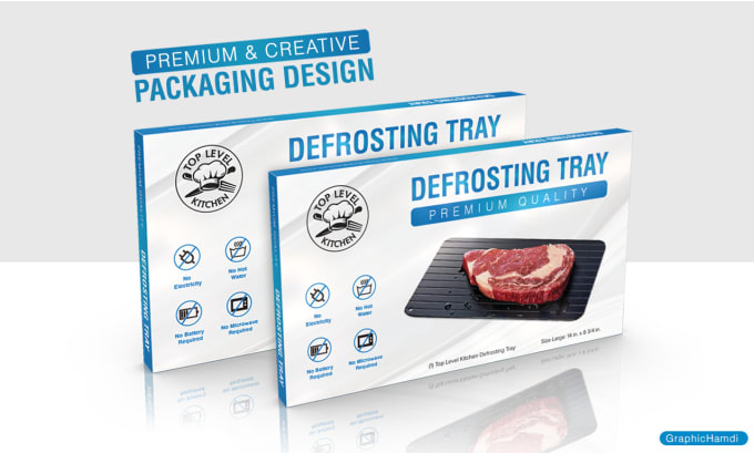 Gig Preview - Design a professional product box packaging design