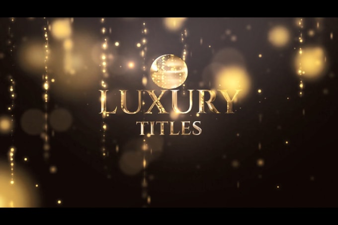 Gig Preview - Create this unique golden luxury animation