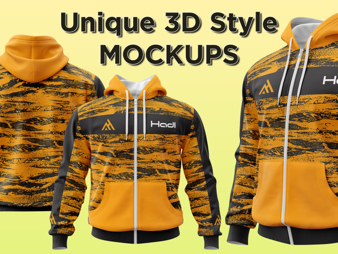 Bestseller - make you 2d and 3d mockups of all relevant sublimation sports garments