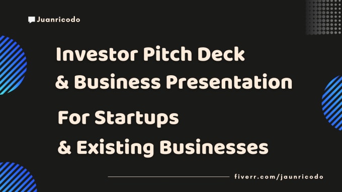 Gig Preview - Design investor pitch deck or business presentation