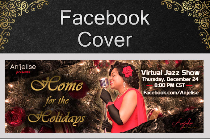 Gig Preview - Create elegant facebook cover within 5 hours