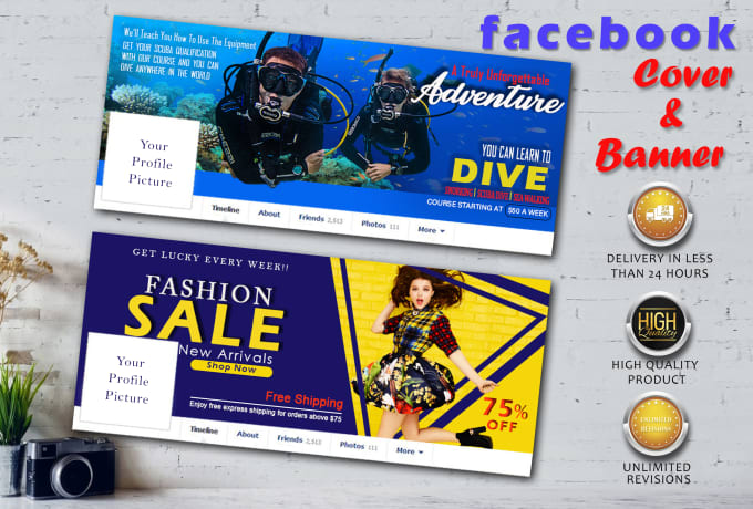 Gig Preview - Design your facebook cover or any social media cover