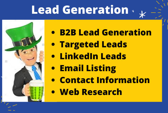 Gig Preview - Collect b2b and targeted lead generation