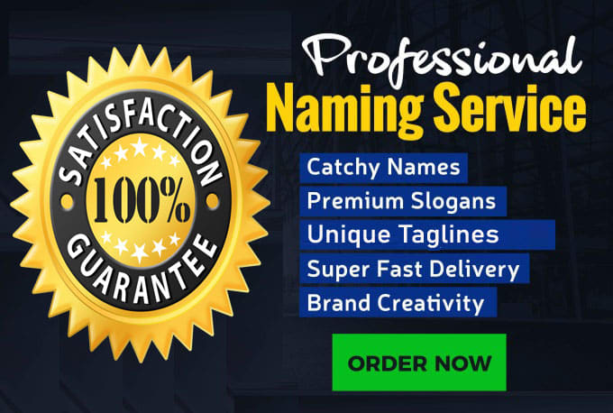 Gig Preview - Provide you 10 catchy business name, brand name, products name, slogans