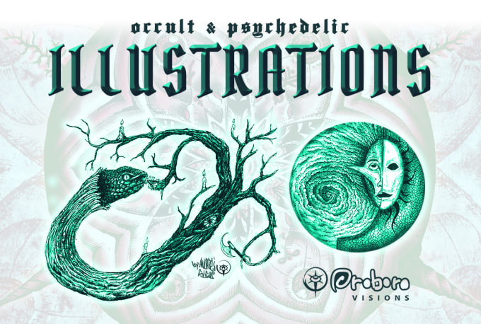 Bestseller - draw occult I psychedelic I sacred HQ illustrations