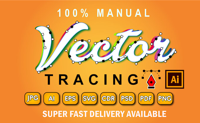 Gig Preview - Do manual vector tracing, vectorize logo or image in adobe illustrator