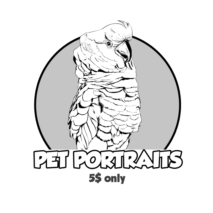 Gig Preview - Draw pets vector portraits from photos