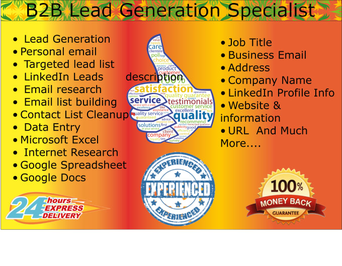 Bestseller - do any type of lead generation and contact list building