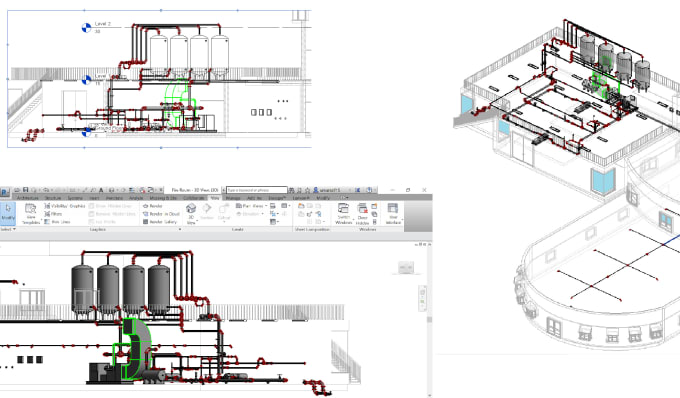 Gig Preview - Revit mep design and analysis hvac, plumbing,fire,electrical