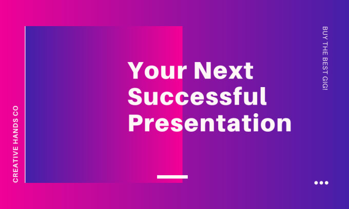 Gig Preview - Design a creative powerpoint presentation