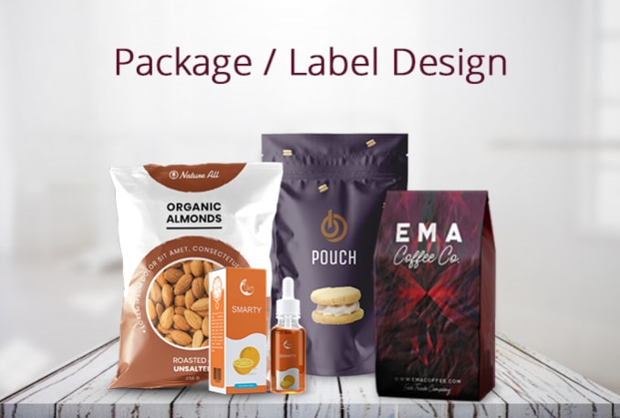 Gig Preview - Design product package and label