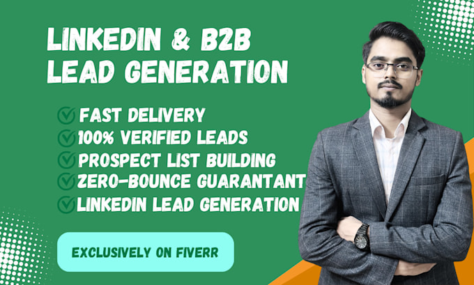 Gig Preview - Linkedin lead generation and business email list building