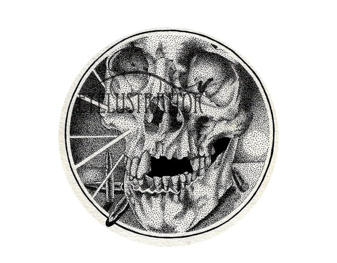 Gig Preview - Make a dark art illustration with stippling   detail