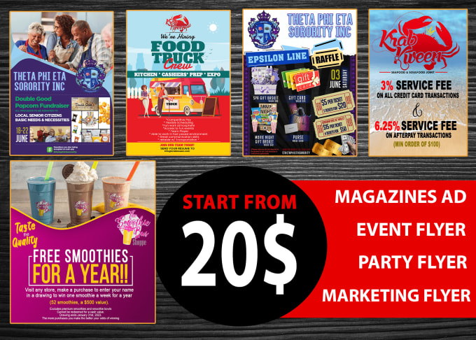 Gig Preview - Design marketing flyer, magazine ad, and leaflet design