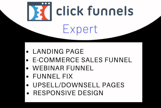 Gig Preview - Be your click funnels expert to design and fix your funnels