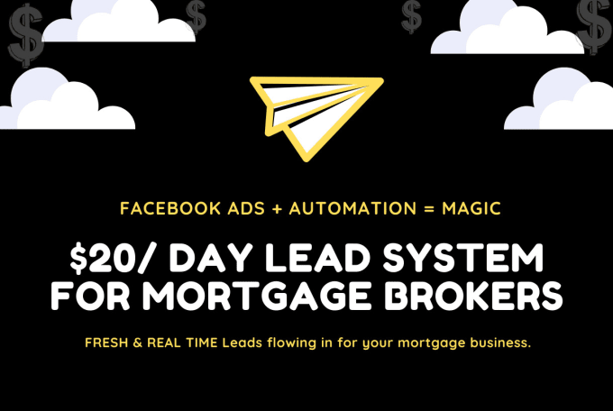 Gig Preview - Find mortgage leads using facebook ads