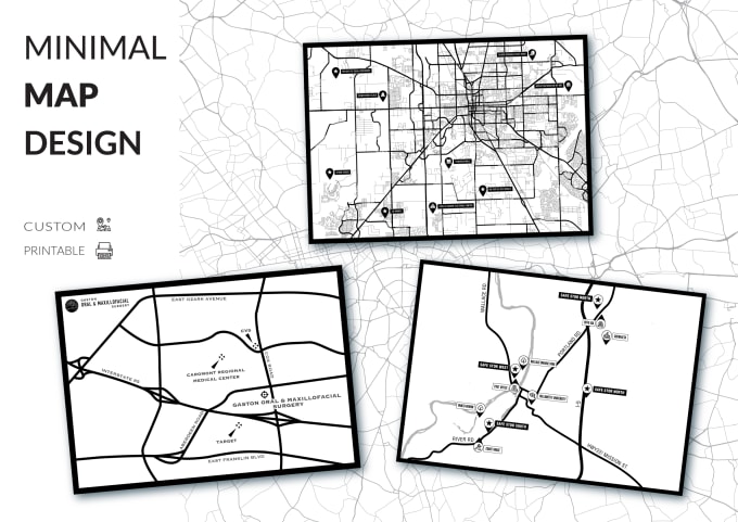 Gig Preview - Illustrate a printable custom map for you