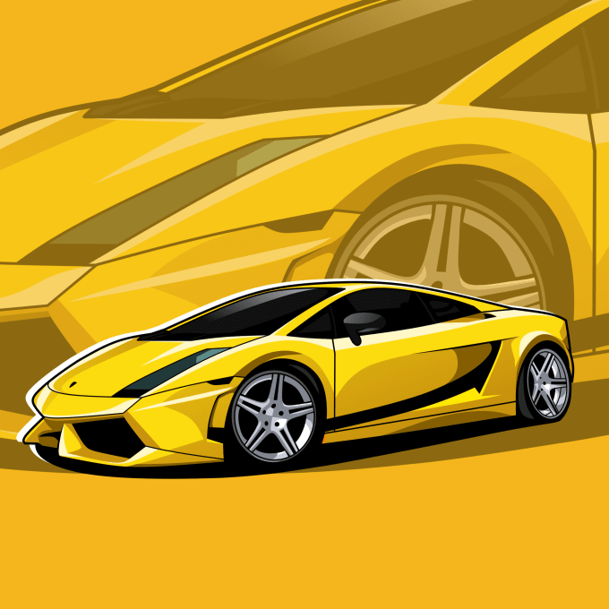 Gig Preview - Draw a vector illustration of your awesome car