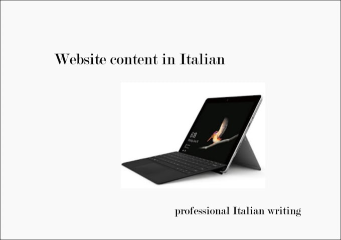 Gig Preview - Write your seo website content in italian