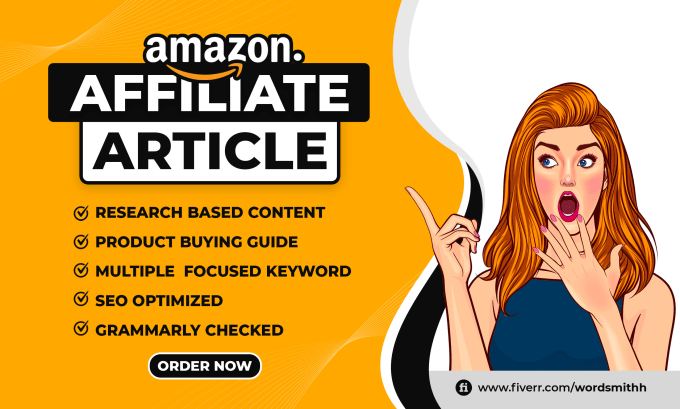 Gig Preview - Write amazon affiliate article for niche website or blog