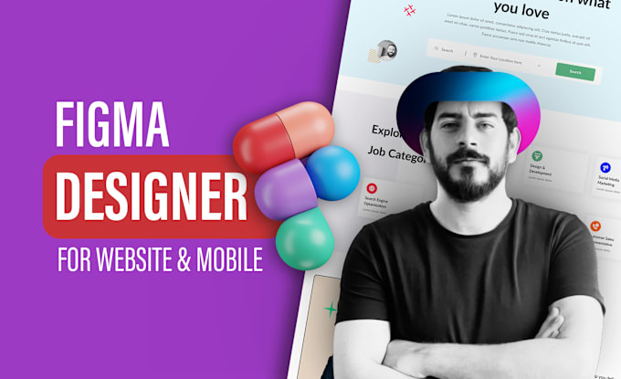 Gig Preview - Do figma design for figma website