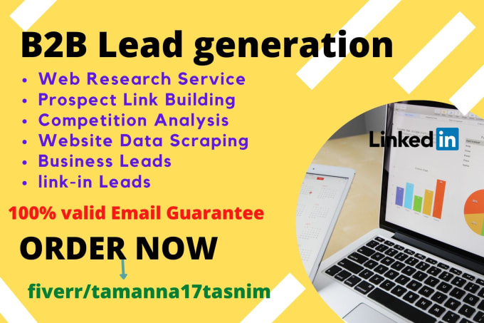 Gig Preview - Do fantastic b2b lead generation for your business