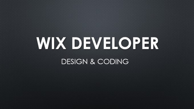 Gig Preview - Build a professional wix velo website , velo code fix developer