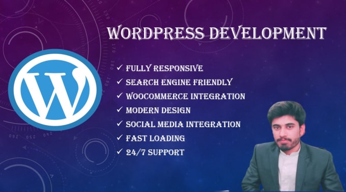 Gig Preview - Design professional and responsive wordpress website for you