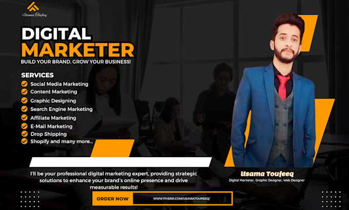 Gig Preview - Be your top tier digital marketing and affiliate marketing manager