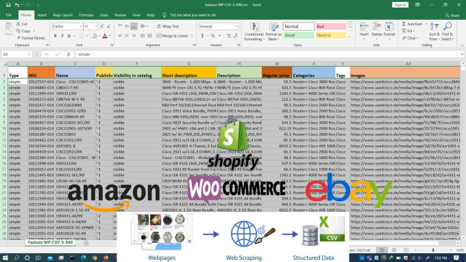 Bestseller - scrap and CSV bulk product upload to shopify, woo commerce, amazon, ebay store