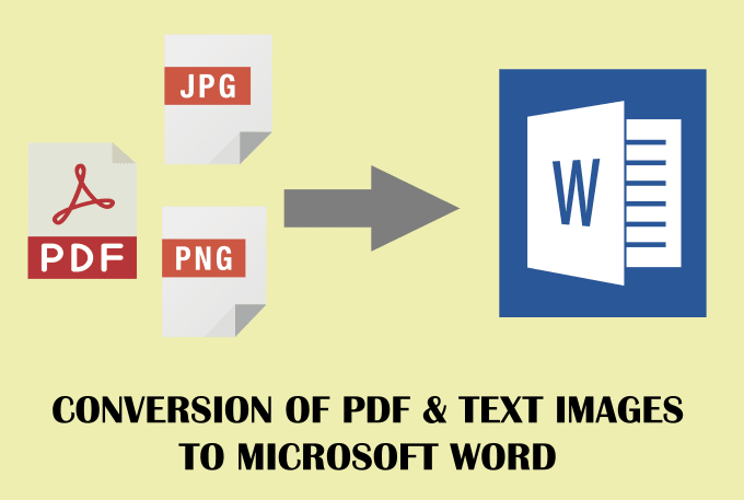 Gig Preview - Convert your PDF and text images to ms word