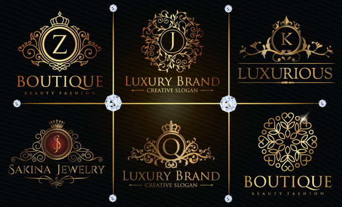 Gig Preview - Design vintage luxury gold silver elegant corporate logo