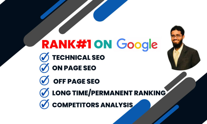 Gig Preview - Do on and off page optimization for google top ranking with monthly SEO service