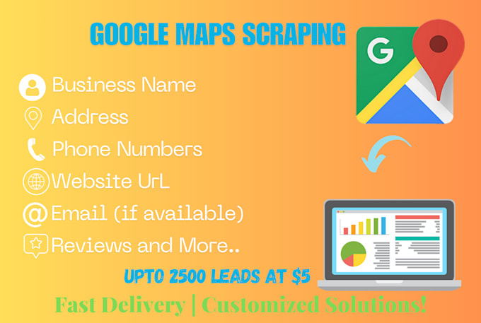 Gig Preview - Deliver fast and accurate google maps data in 12 hrs