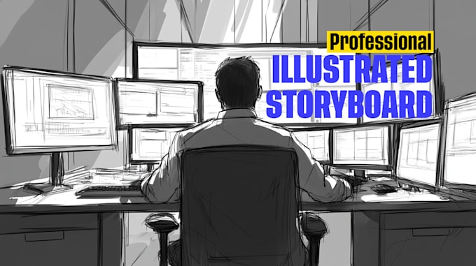 Gig Preview - Create a custom illustrated storyboard