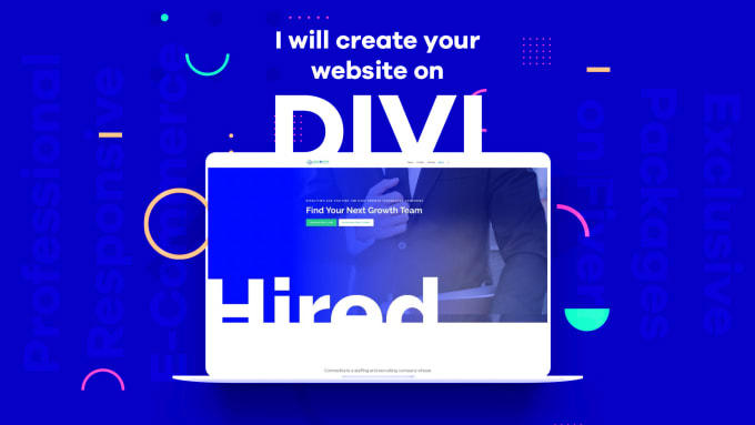 Gig Preview - Design a pro website using divi and  avada theme