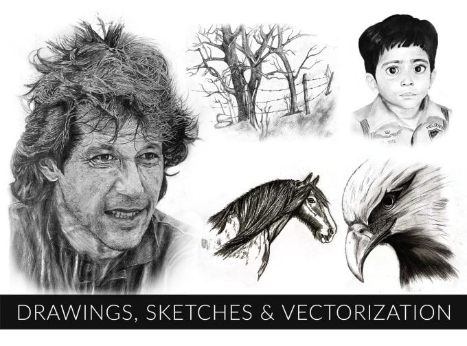 Gig Preview - Draw a stylish pencil sketch from your images