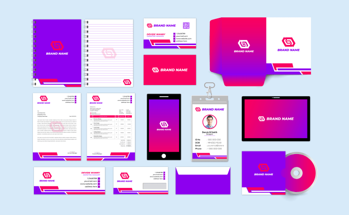 Gig Preview - Design business cards, letterhead, branding stationery items