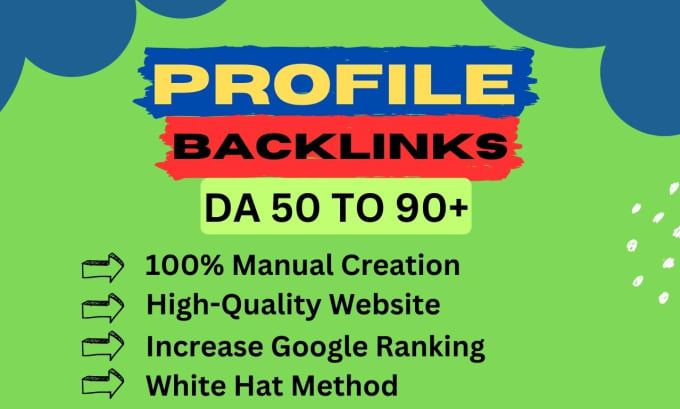 Gig Preview - Do high quality SEO social profile backlinks creation