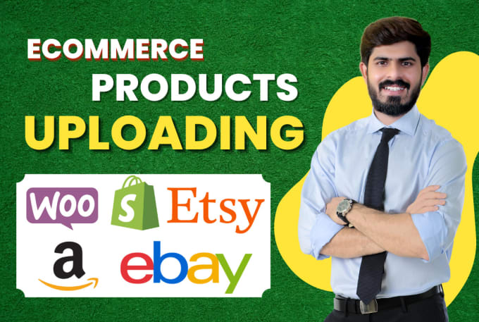 Gig Preview - Upload products to your woocommerece and shopify store product listings