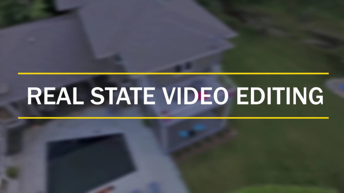 Gig Preview - Do professional real estate promo video editing