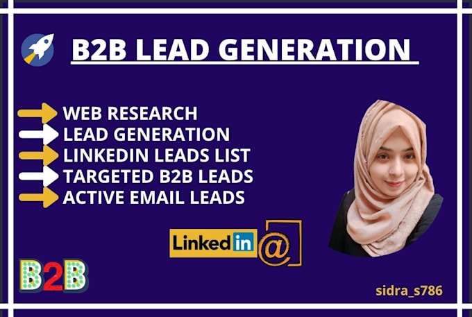 Gig Preview - Do targeted b2b lead generation and provide email leads list