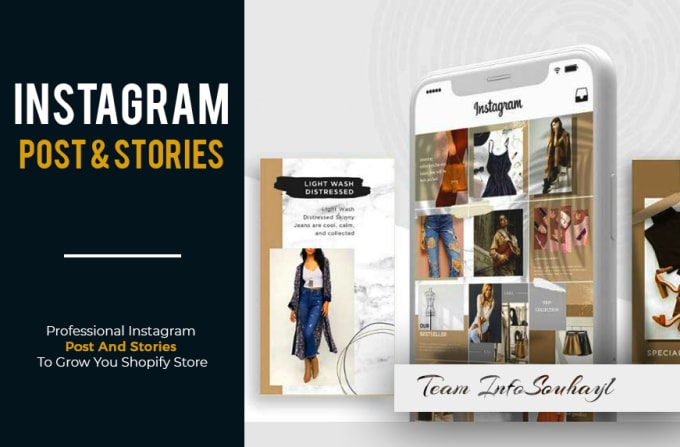 Bestseller - design instagram post and stories for shopify store