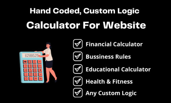 Gig Preview - Create an online web calculator, dynamic form for wordpress