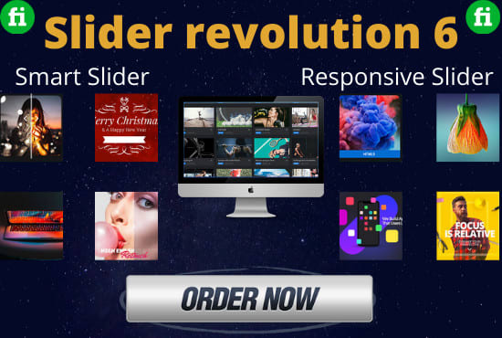 Gig Preview - Design stunning modern homepage slider for wordpress website